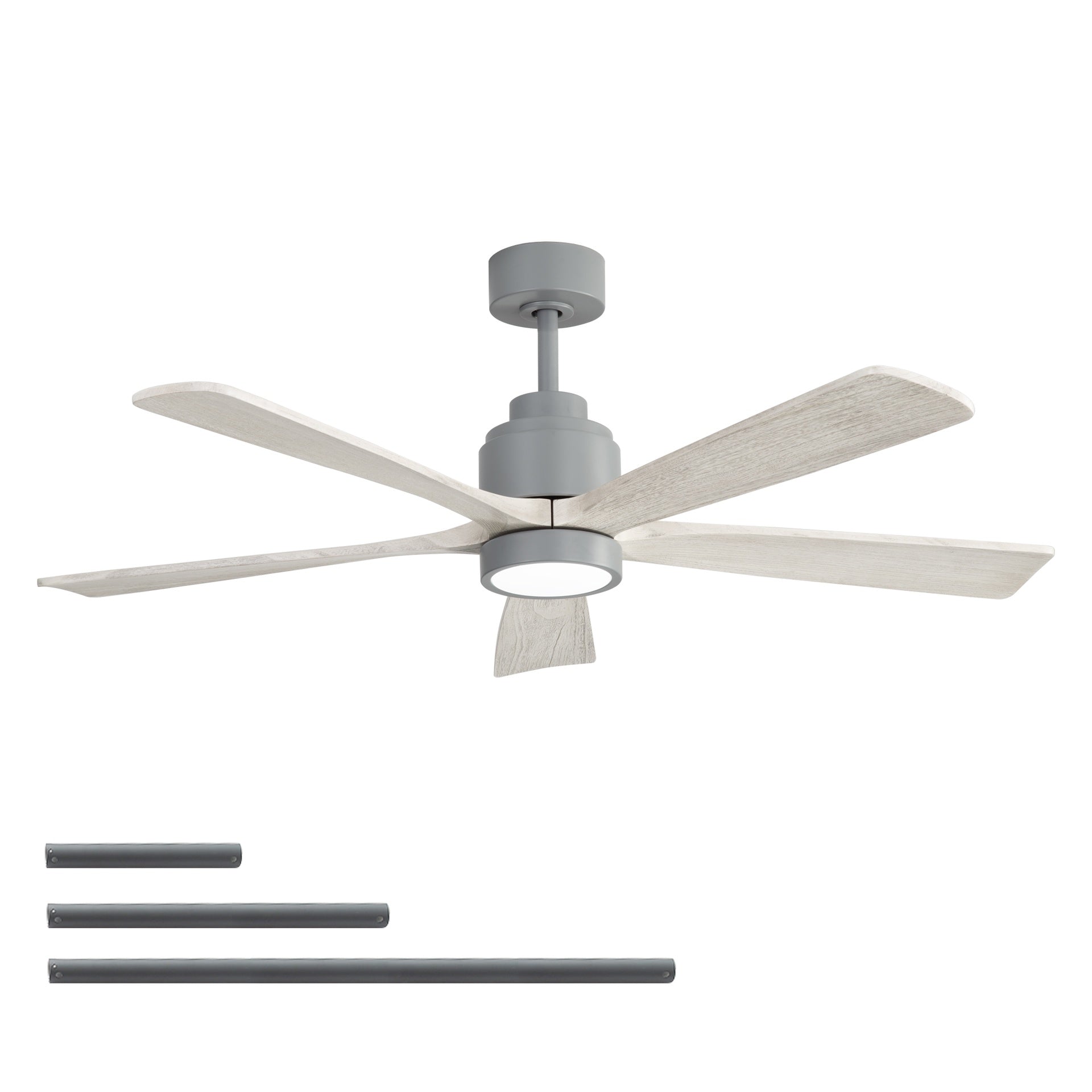 52 Inch Ceiling Fan with Light, 6-Speed Quiet Remote Control, Dimmable LED,  for  Living Room, Bedroom and other Indoor