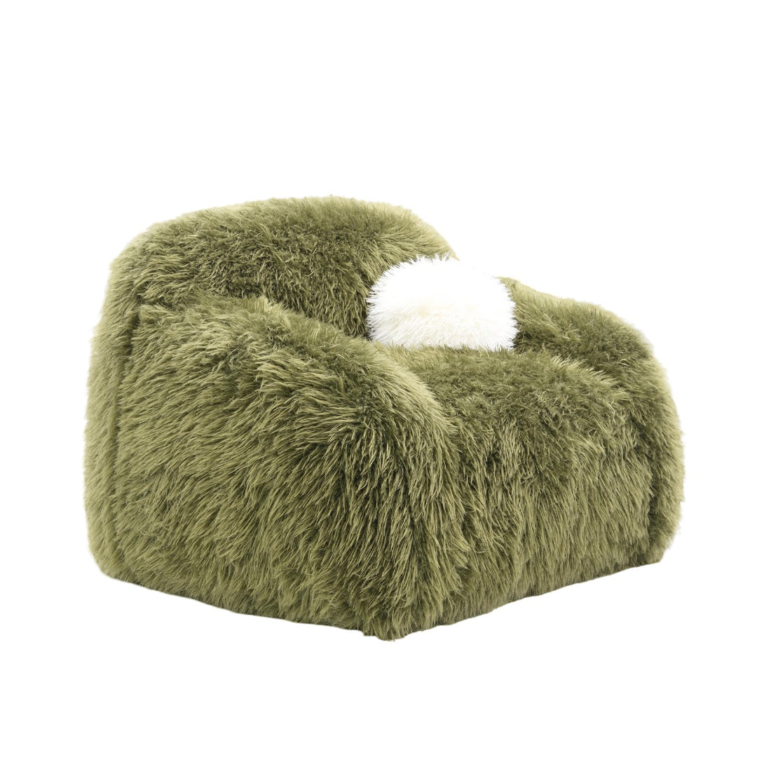 Contemporary Style Soft And Luxurious Accent Swivel Chair Green Finish Ball Pillow Included Primary Living Room
