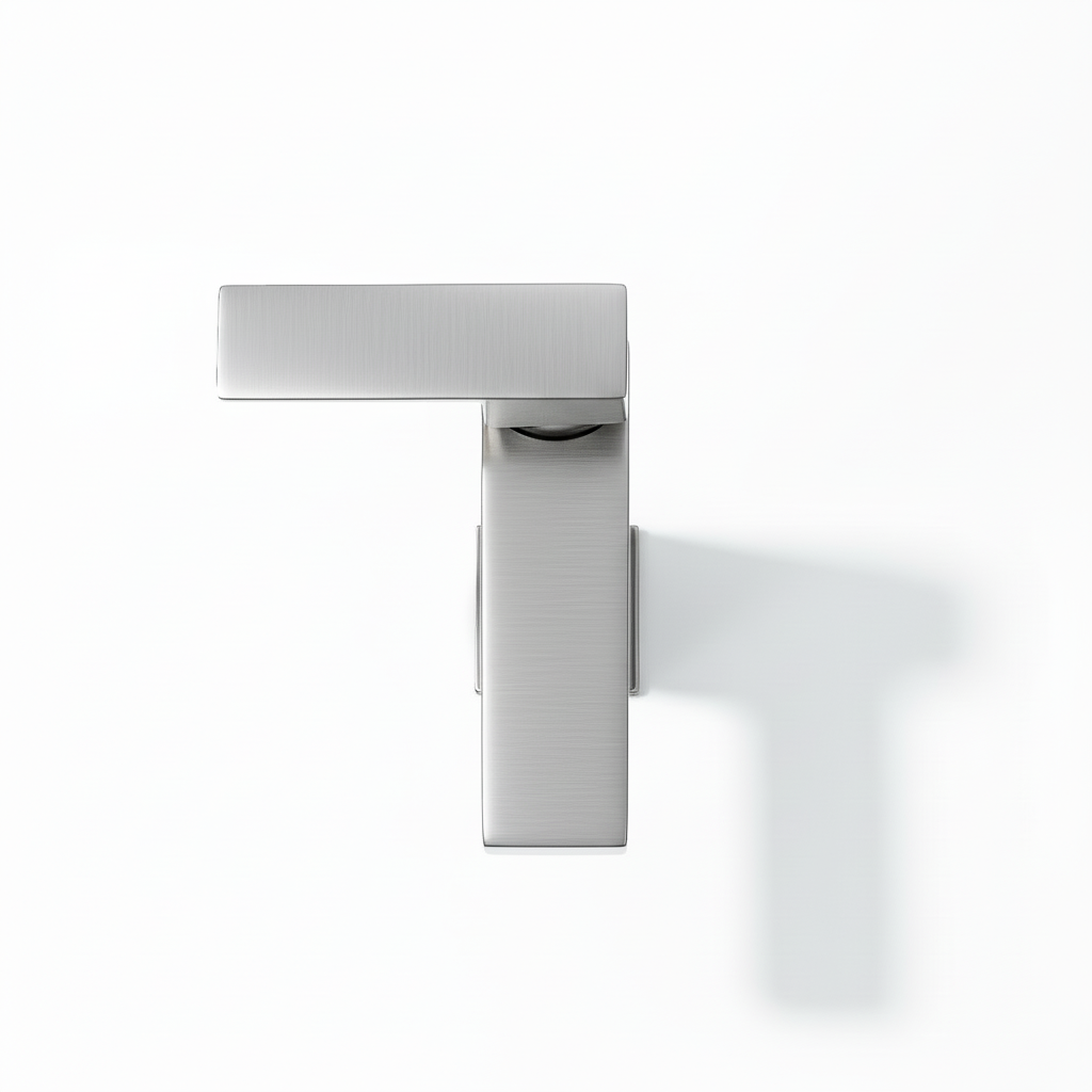 Single Handle Bathroom Faucet Lavatory Faucet Stainless Steel Single Hole-T20, Brushed Nickel
