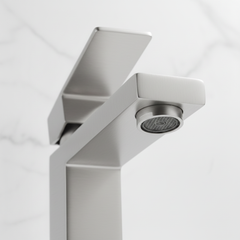 Single Handle Bathroom Faucet Lavatory Faucet Stainless Steel Single Hole-T20, Brushed Nickel
