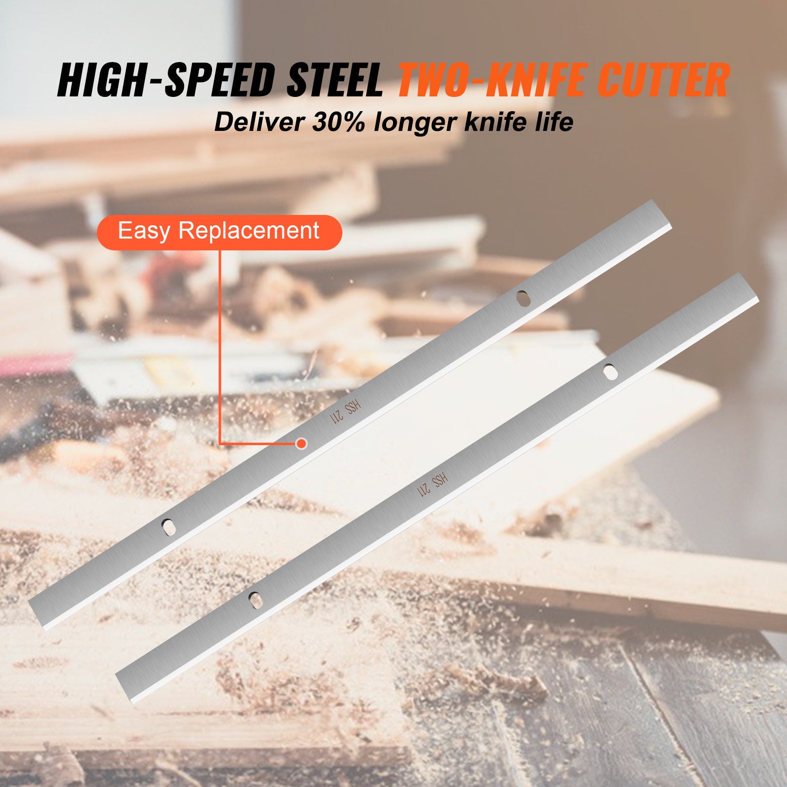 Thickness Planer, Single Speed, 13" Width Worktable Benchtop Planer, Double-Blade, 15-Amp 1800W Powerful Motor, 12" Extended Infeeding Table, Low Noise for both hard & soft wood material removal