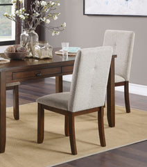 Dark Cherry Finish 6pc Dining Set Table Bench and 4 Side Chair Chenille Upholstery Functional Drawers Table Wooden Funiture Dining Kitchen Set