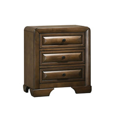 Transitional Style 1pc Nightstand Cup Pulls English Dovetail Drawers Bracket Legs Brown Finish Bedroom Furniture