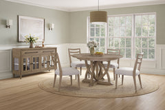 Round Dining Expandable Dining Table