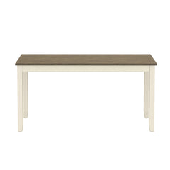 Brown And White 6 Piece Dining Table Set