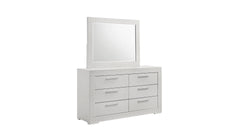 Blanca Modern Style 6- Drawer Dresser Made with Wood in White