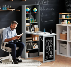 Fold-out Convertible Office Desk, Wall Mount Computer Desk