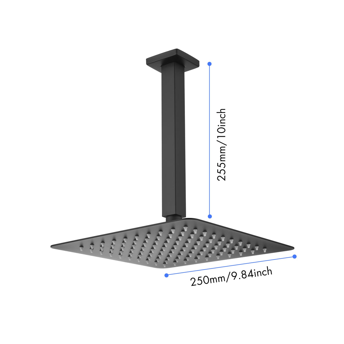 Rain Shower Head High Pressure Rainfall Showerhead Water Saving