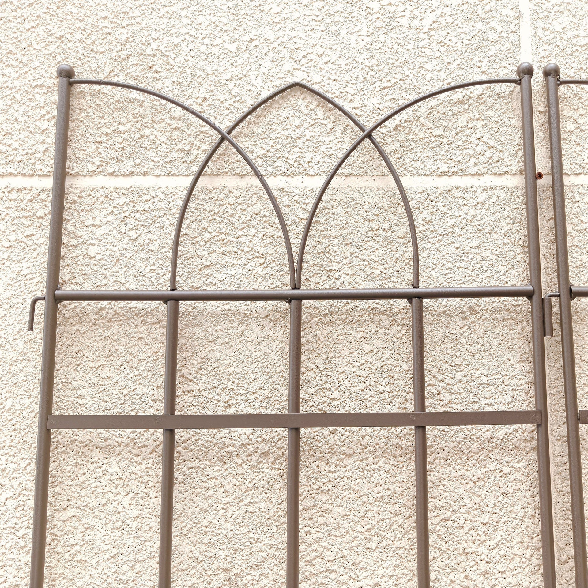 4 Pack Metal Garden Trellis 71" x 17.7" Rustproof Trellis for Climbing Plants Outdoor Flower Support Brown