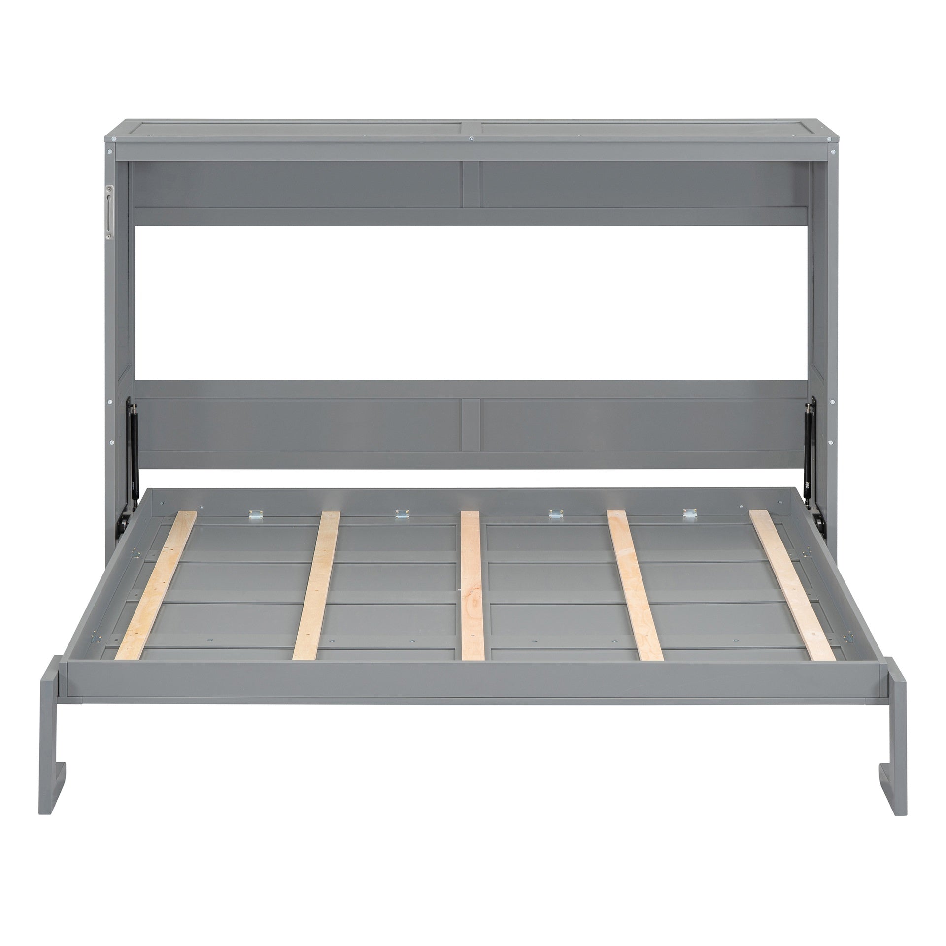 Full Size Murphy Bed Wall Bed,Gray