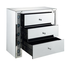 Sonia Mirrored & Faux Agate Console Cabinet (Assembled)