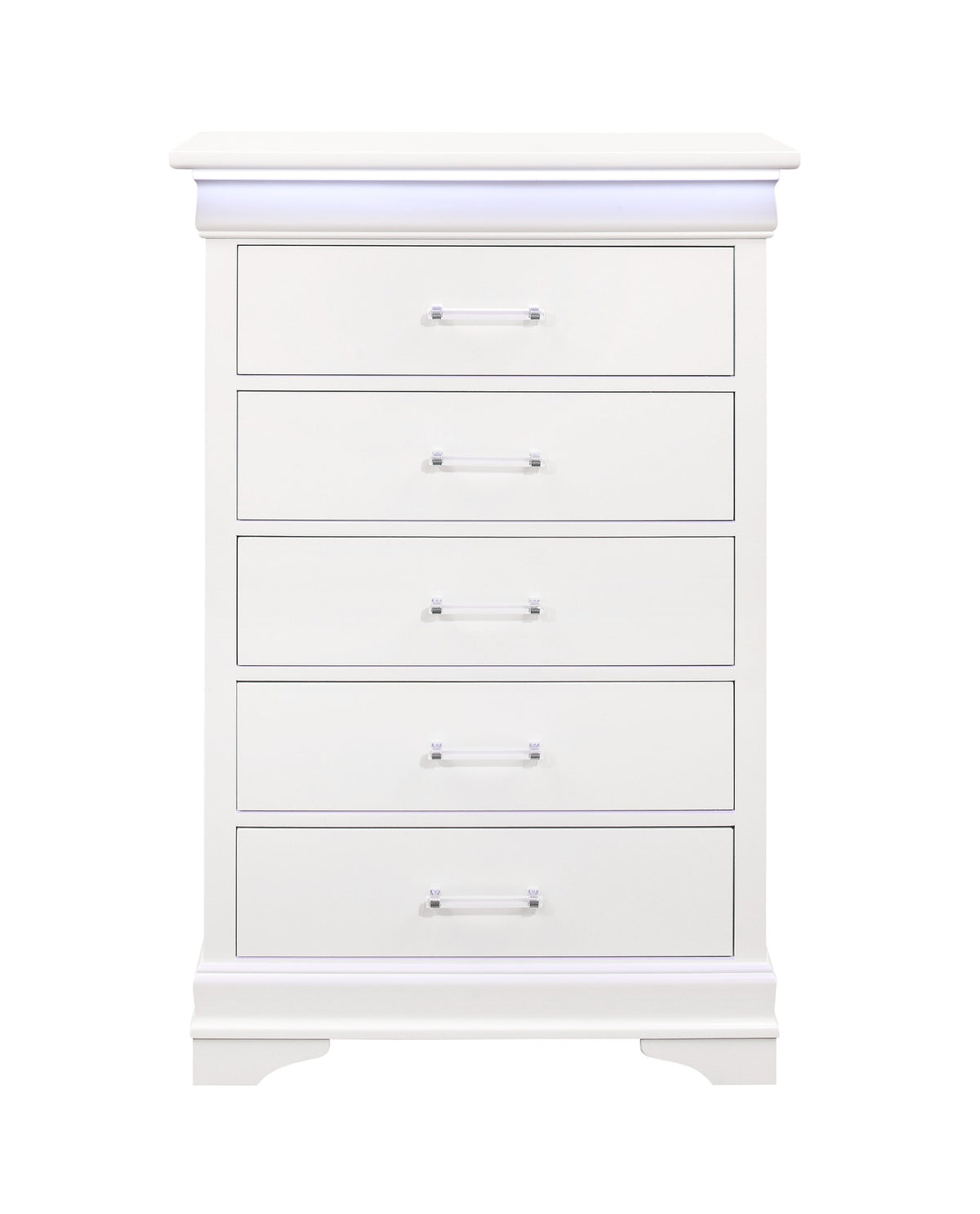 CHARLSTON WHITE CHEST WITH LED