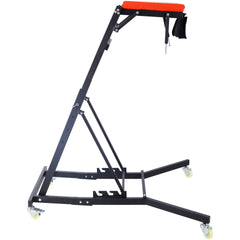 Top Automotive Creeper, Engine Creeper 42.5"-66", 330 LBS Capacity High Top Creeper, 4 Swivel Caster Wheels, Padded Deck, Foldable Creeper for Home Garage, Workshop Repair Maintenance