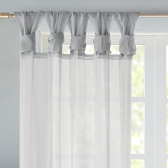 Twist Tab Voile Sheer Window Pair