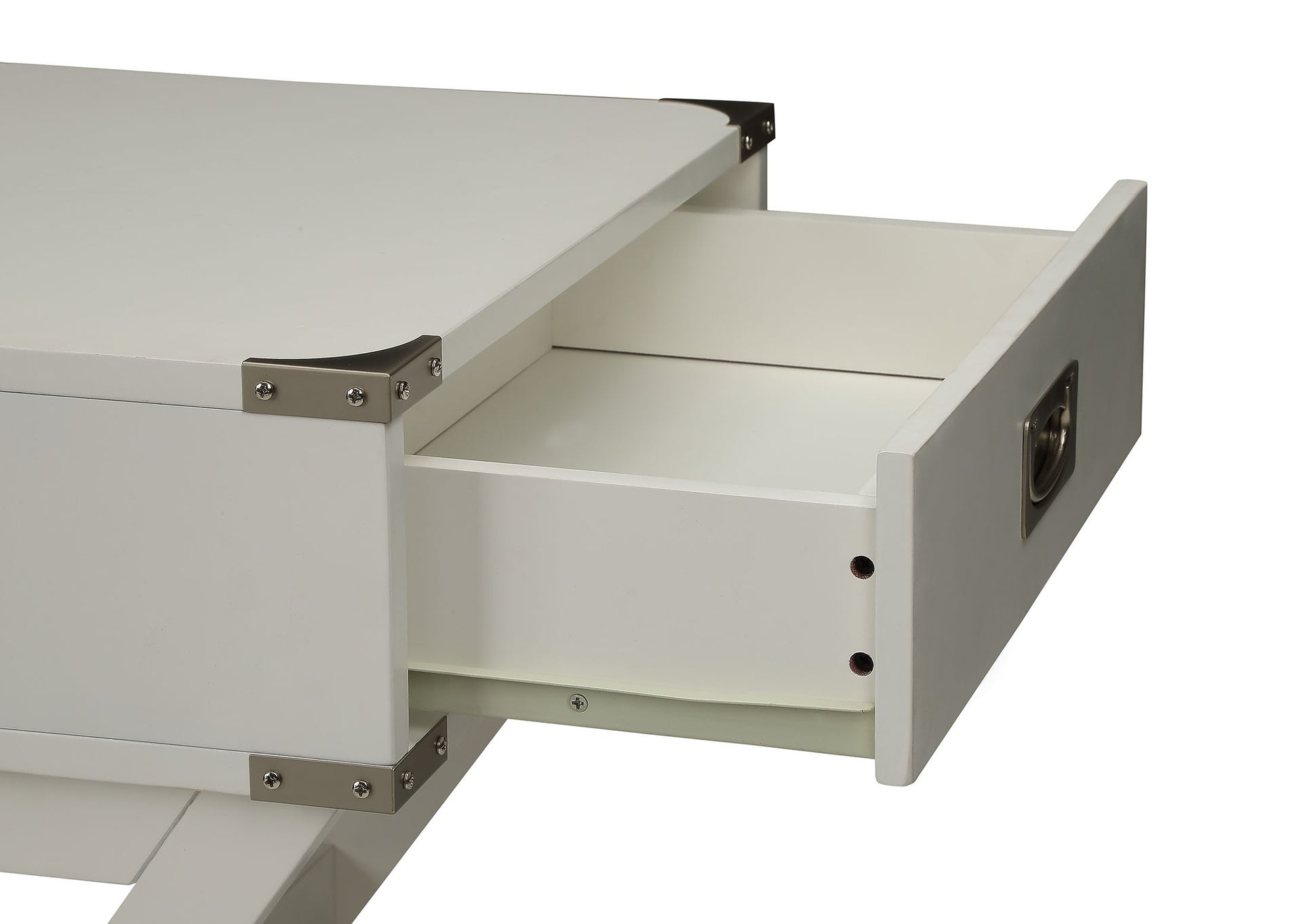 Babs White Finish Accent Table
