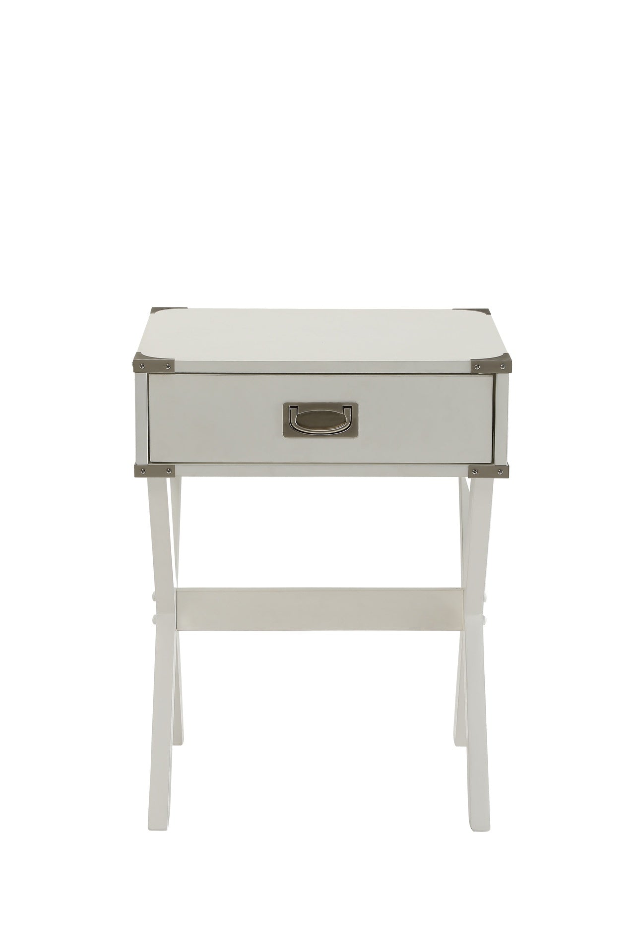 Babs White Finish Accent Table