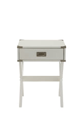 Babs White Finish Accent Table