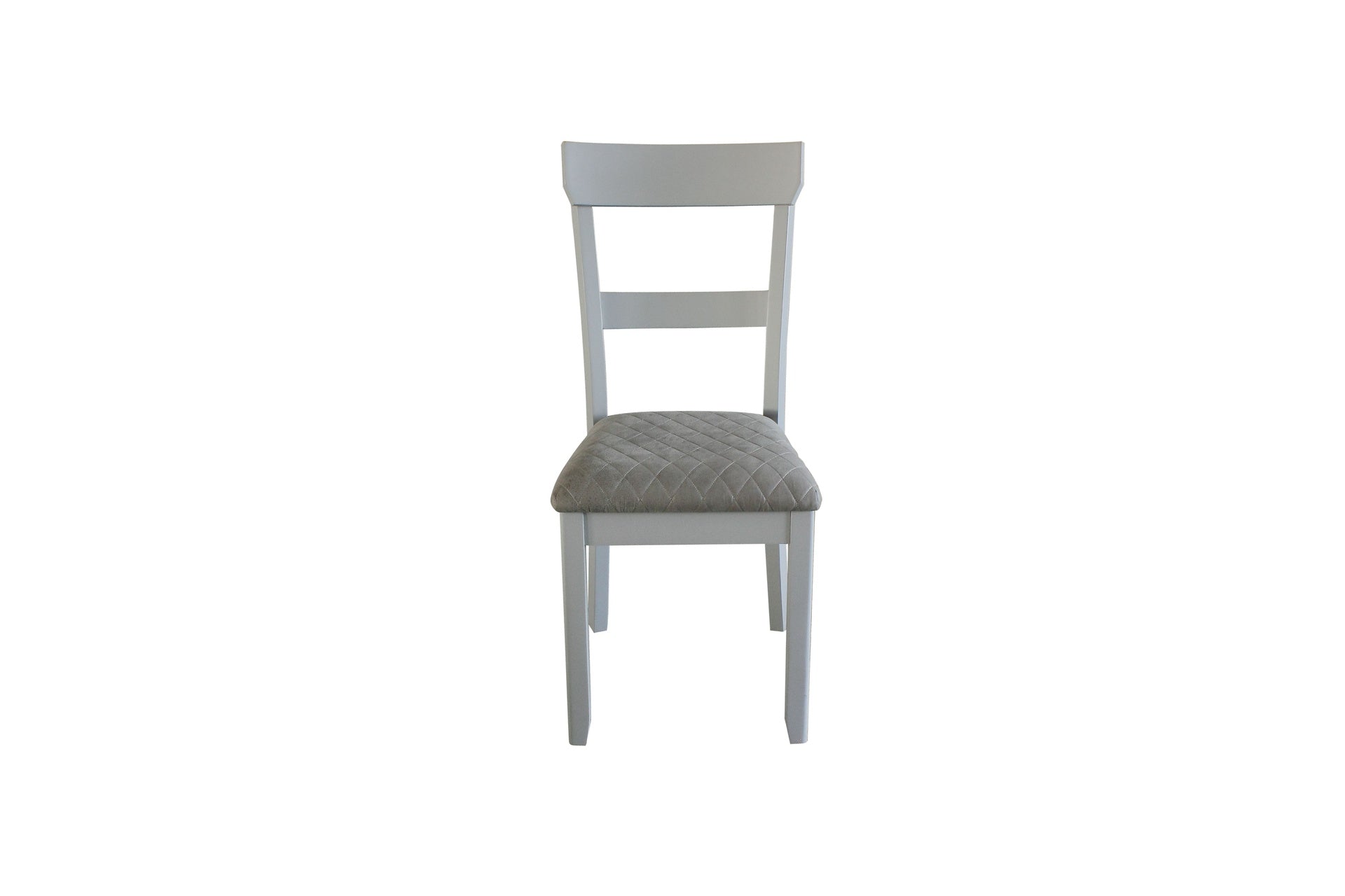 House Marchese Two Tone Gray Fabric&Pearl Gray Finish Side Chair(Set of 2)