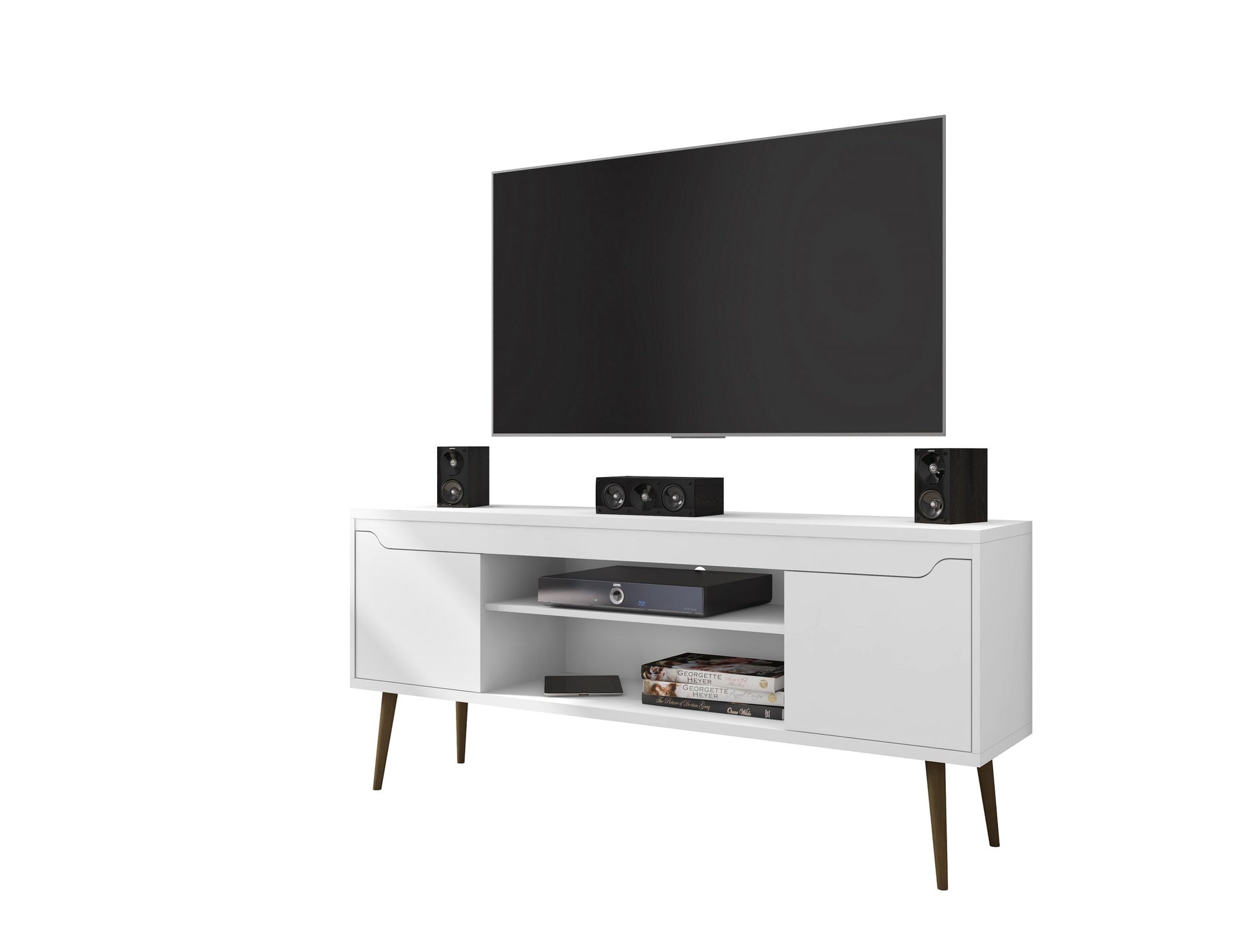 TV Stand in White
