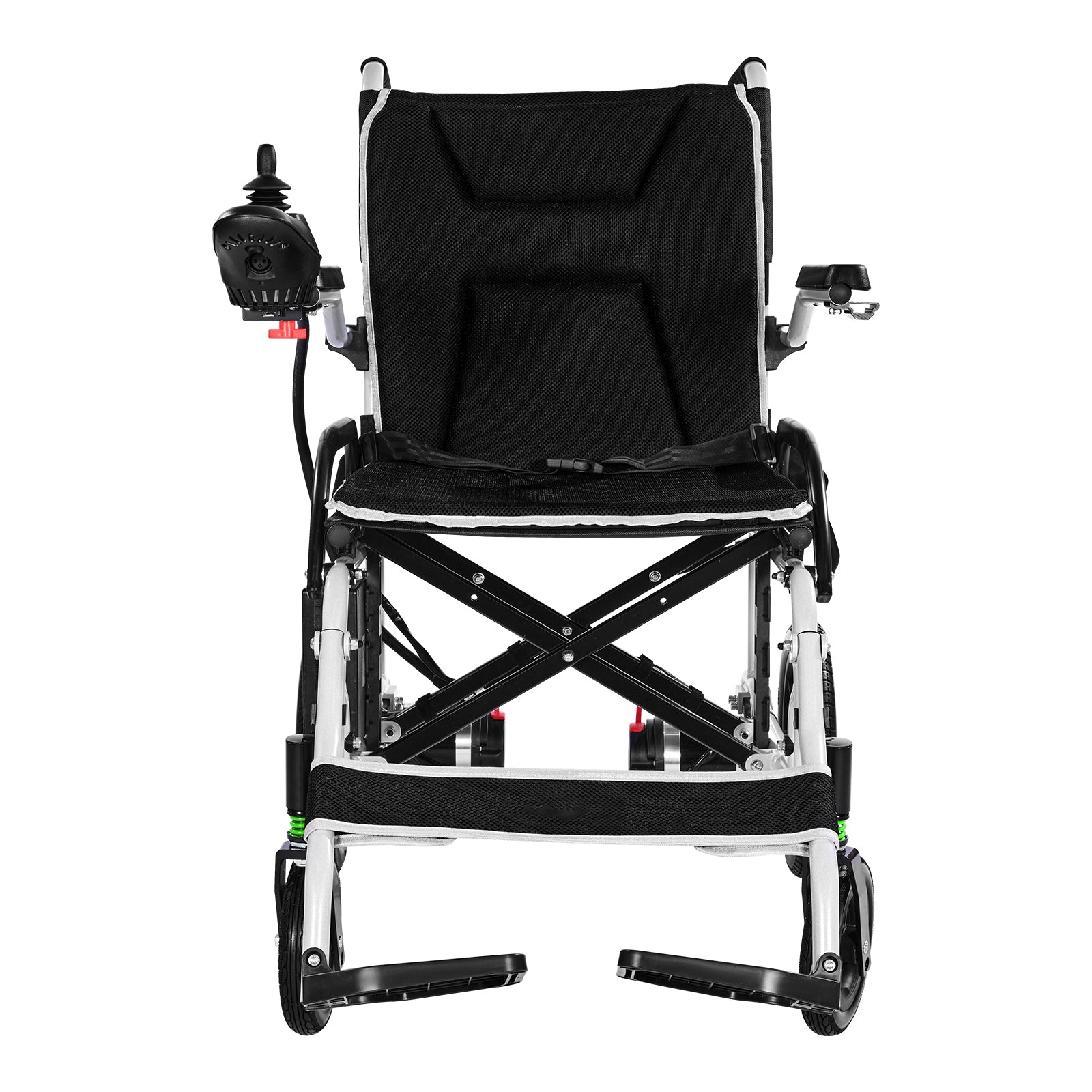 Electric Wheelchair 220lbs Capacity Foldable Lightweight 12 Mile