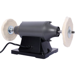 6-Inch Electric Polisher Bench Buffer Grinder  - Includes 4PCs 80Ply Thic Buffing Wheels  Ideal Benchtop Buffing Machine for Polishing  Metal, Jewelry, Knives, Wood, Jade, and Plastic.CSA Certificated