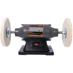 8-Inch Electric Polisher Bench Buffer Grinder - Includes 4PCs 80Ply Thic Buffing Wheels Ideal Benchtop Buffing Machine for Polishing Metal, Jewelry, Knives, Wood, Jade, and Plastic. CSA Certificated