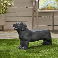 MGO DOG BENCH, Outdoor Bench, Matte Black + Black, No Assembly Required
