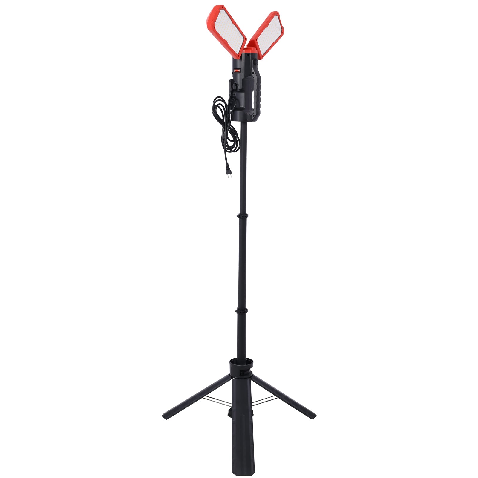 10000 Lumen 100 Watt Dual-Head LED Work Light with Telescoping Tripod, Work Light with Stand Rotating Waterproof Lamps and 9
 9Ft 3-Prong Power Cord 2x50W LED worklight with telescoping tripod