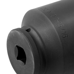 Axle Nut Impact Socket Set 1/2" Drive 6-Point 4PCS SAE Spindle Nut Socket