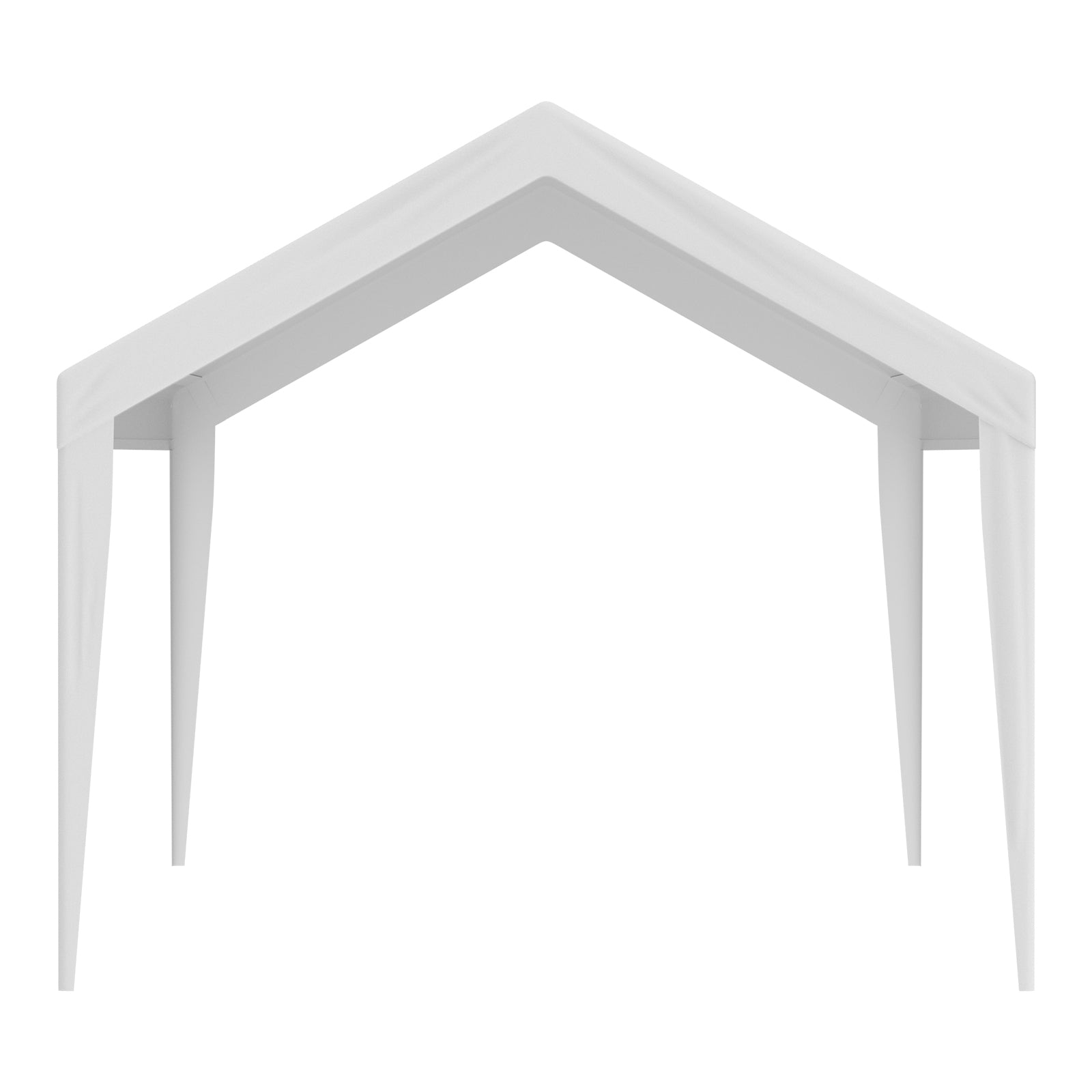 Carport Replacement Canopy Cover 10 x 20 ft, Garage Top Tent Shelter Tarp Heavy-Duty Waterproof & UV Protected, Easy Installation with Ball Bungees,White (Only Top Cover, Frame Not Include)