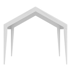 Carport Replacement Canopy Cover 10 x 20 ft, Garage Top Tent Shelter Tarp Heavy-Duty Waterproof & UV Protected, Easy Installation with Ball Bungees,White (Only Top Cover, Frame Not Include)