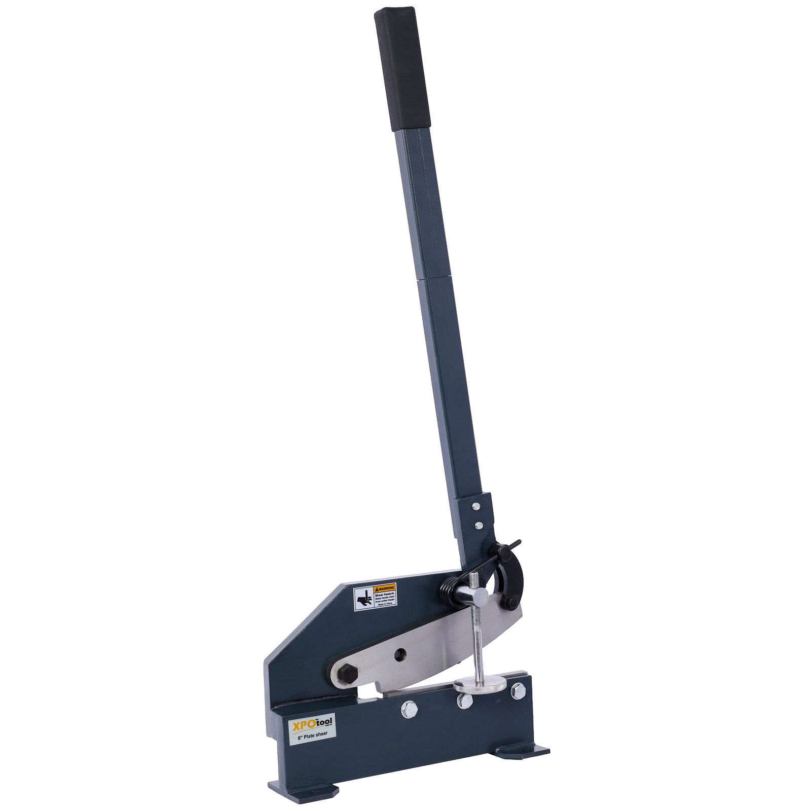 Industrial 8-Inch Sheet Metal Plate Shear, Solid Construction Mounting Type Metal Shear, High Precision Manual Hand Plate Shear