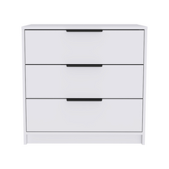 Dresser 27"H, 3 Drawers Dresser, Superior Top, White