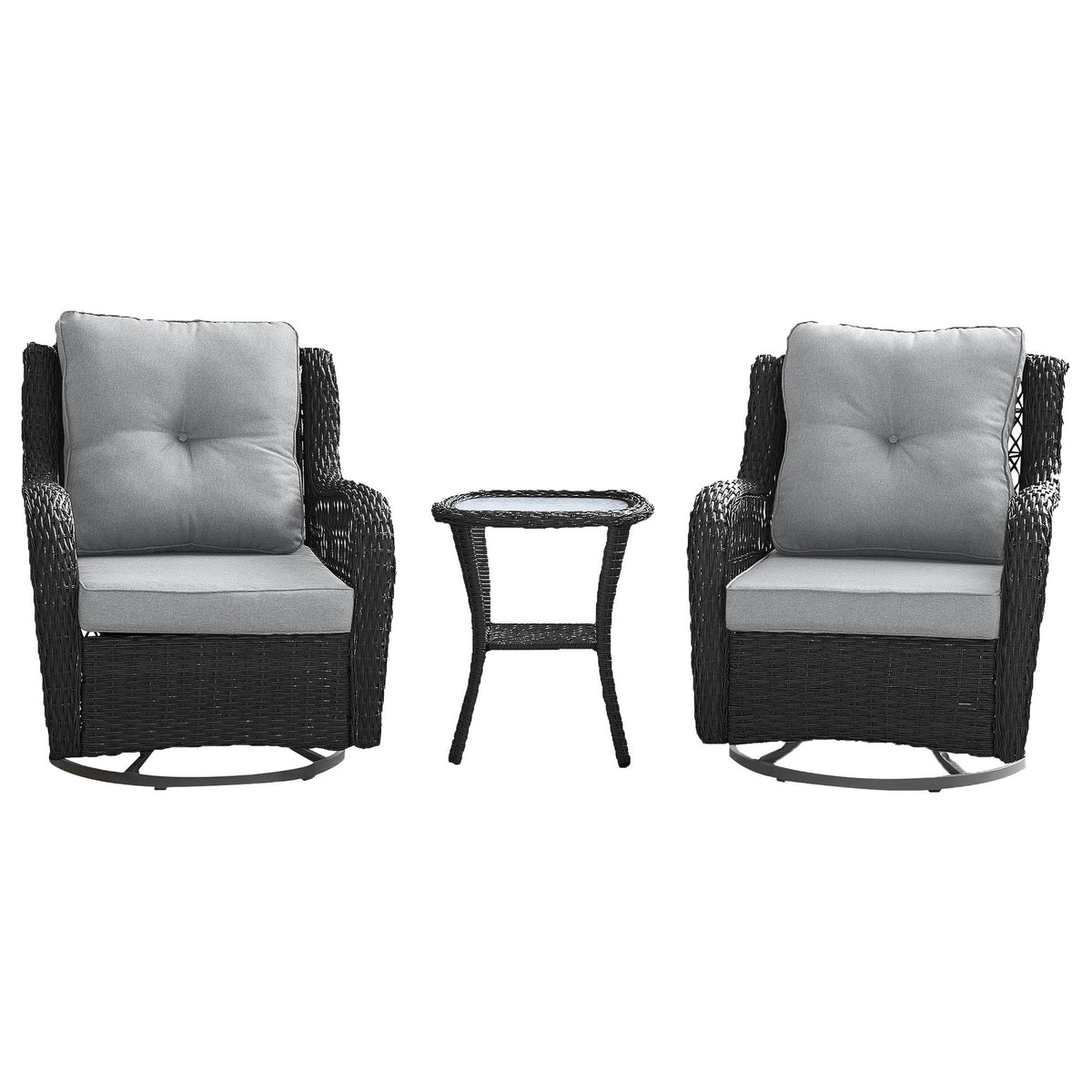 3-Piece Conversation Set in Gray