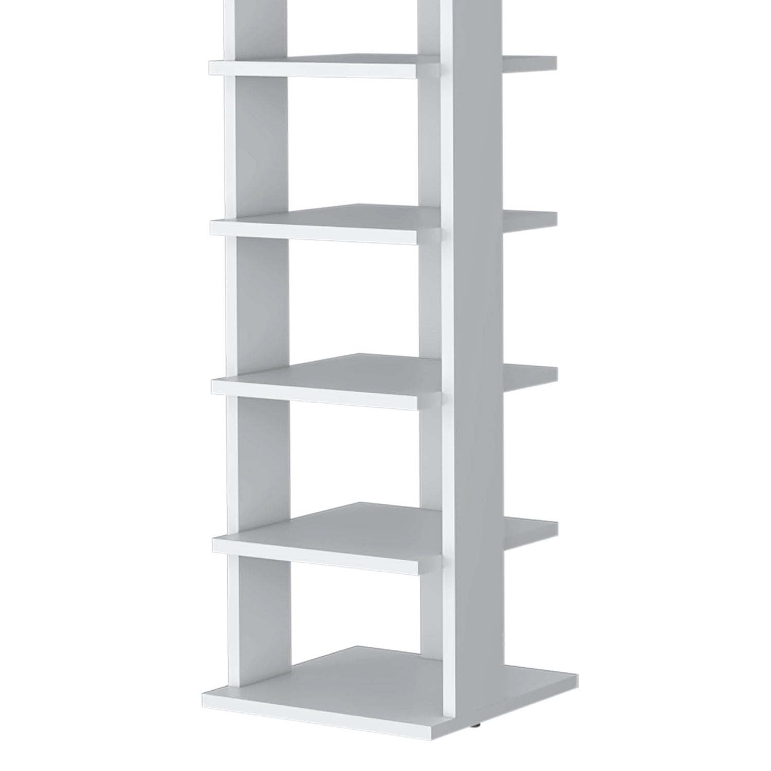 White 7-Tier Tall Vertical Shoe Rack
