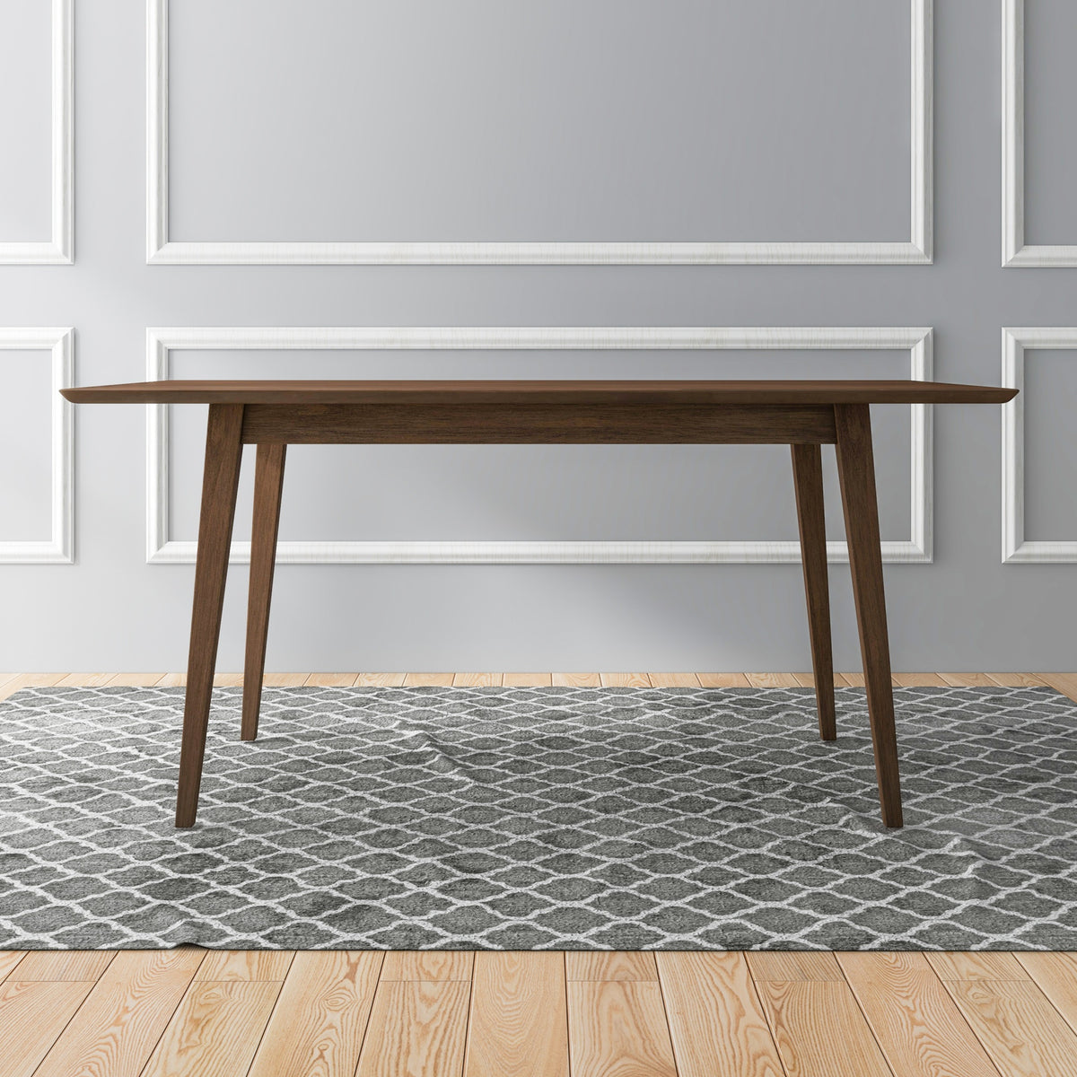 Levi Modern Style Solid Wood Rectangular Dining Kitchen Table