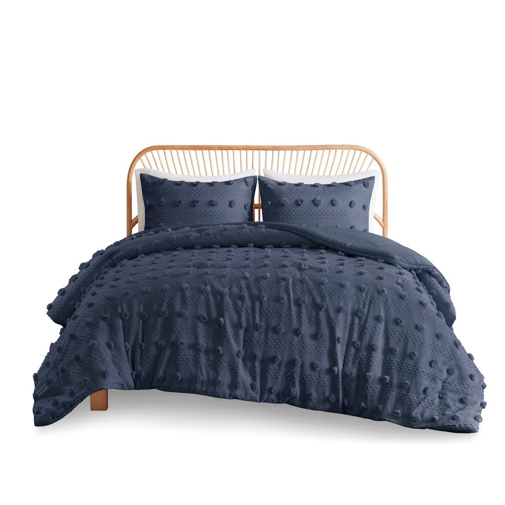 King/Cal King Clip Jacquard Comforter Set