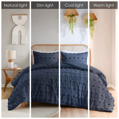 King/Cal King Clip Jacquard Comforter Set