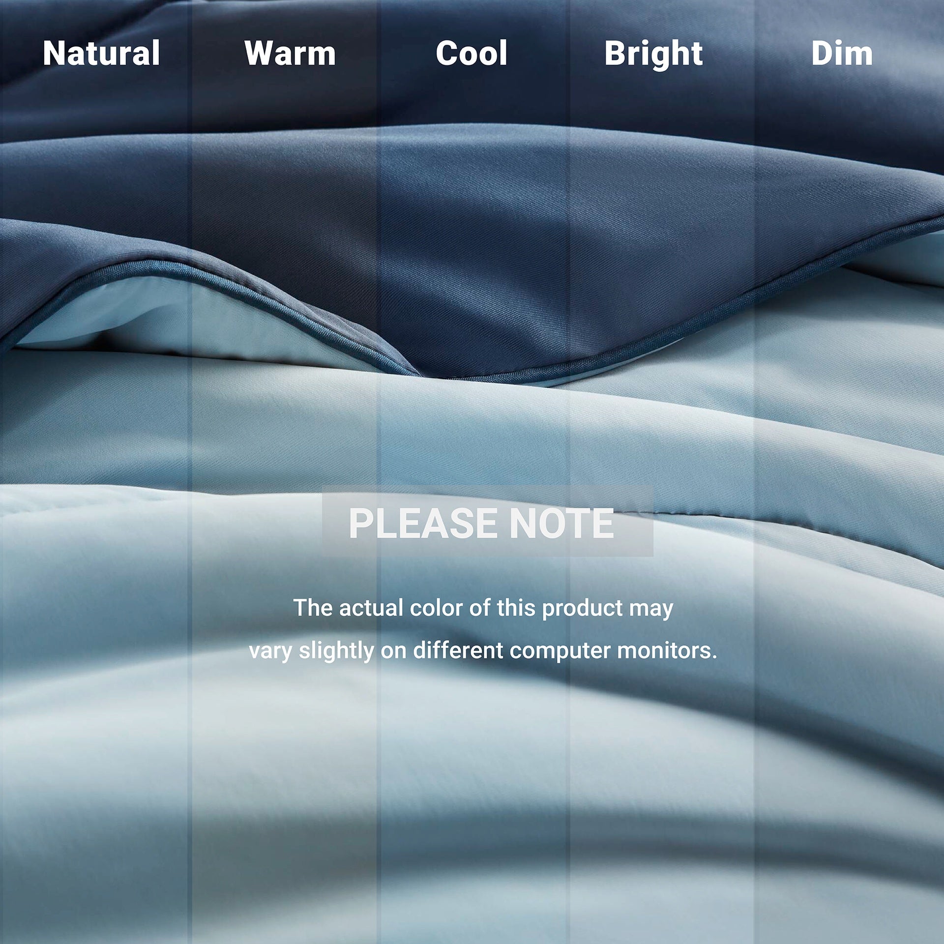 1-Piece Full/Queen Reversible Tencel Comforter Blanket,Blue