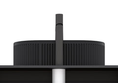 20'' Bathroom Sink, Oval Striped Vessel Ceramic Basin without Faucet, NO Cabinet, Black