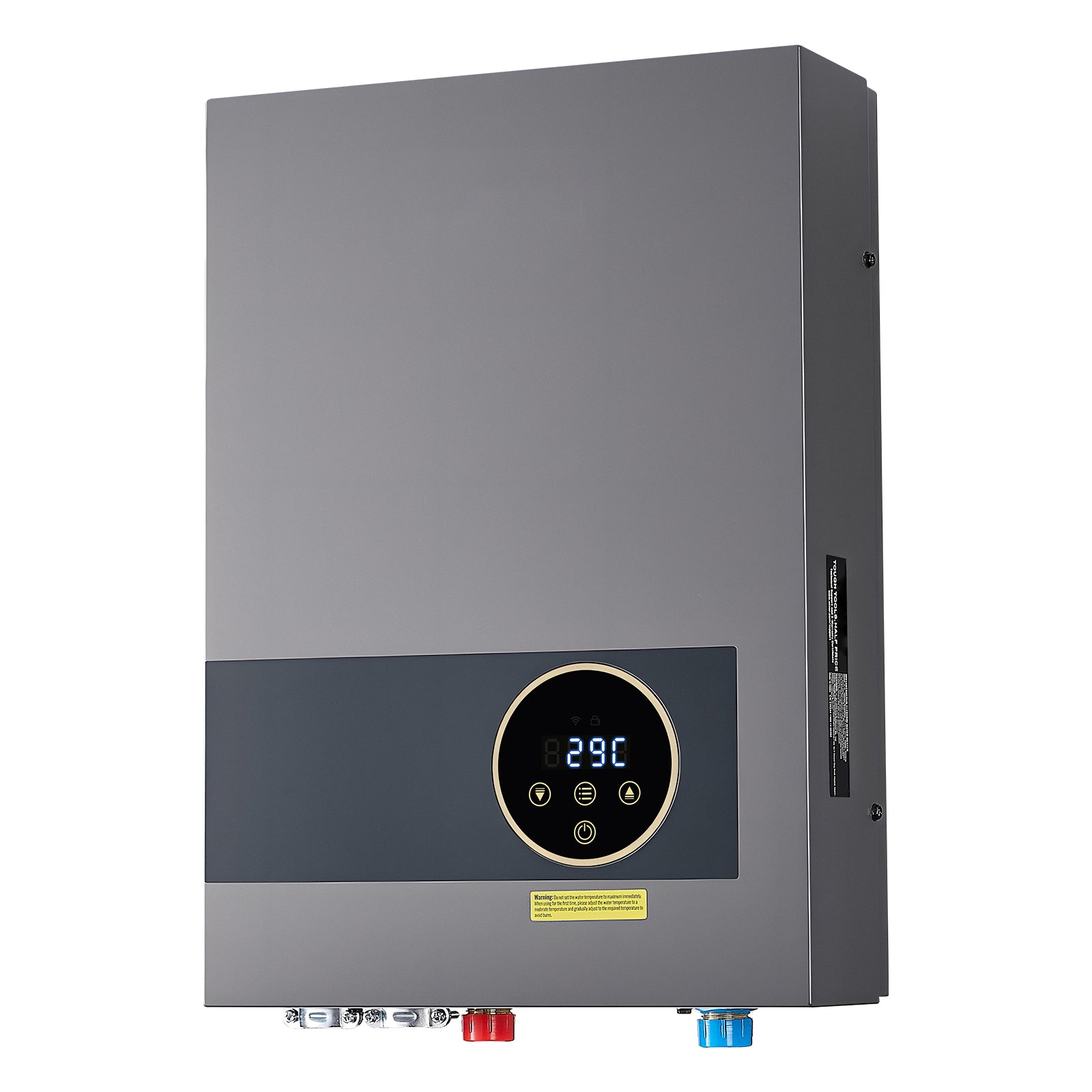 36kW Tankless Electric Water Heater Instant Hot with LCD Touch Child Lock