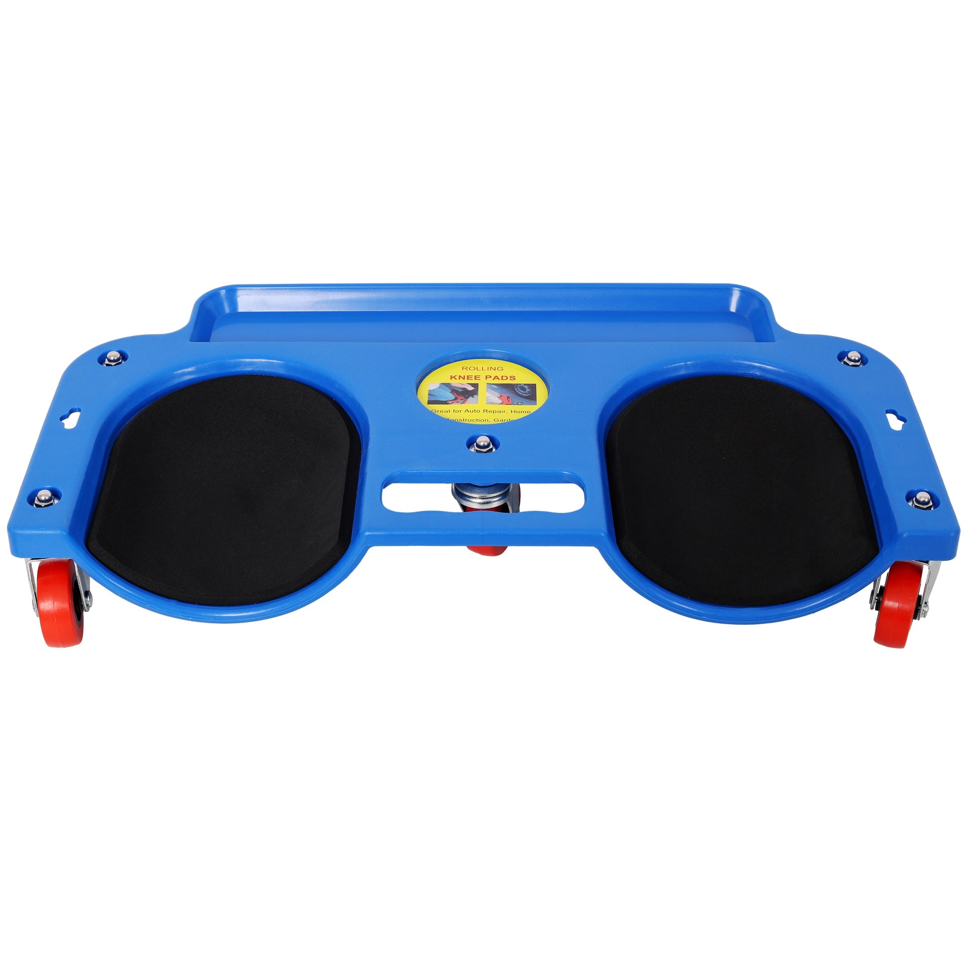 Rolling Knee Creeper Durable Knee Pads with 360 Degree Turn Casters and Tool Tray,for Garage Workshop Garden,Blue