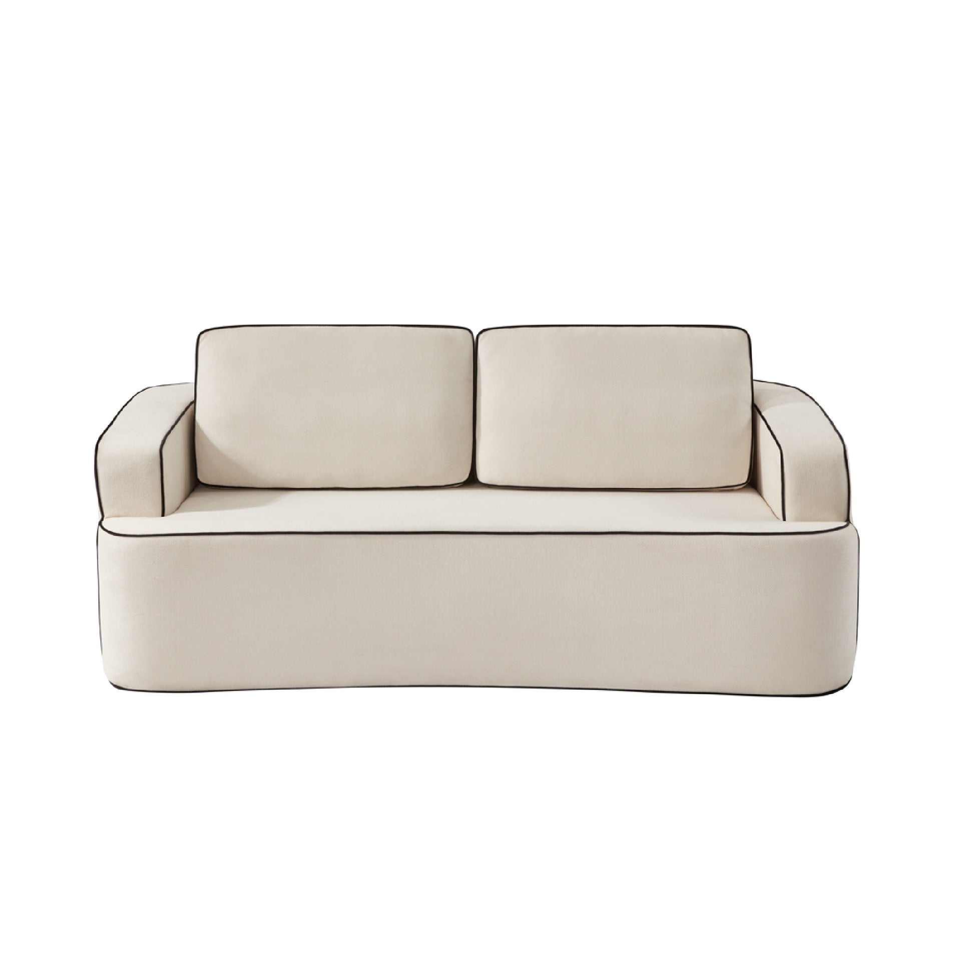Integrated handrail   double seating layout, saving space while comfortably accommodating 2 people, suitable for studio apartments, small living rooms or bedrooms, combining decoration andity.