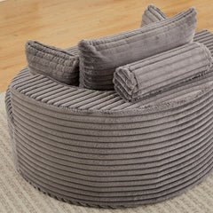 50"L Corduroy Sponge single sofa,No Assembly Required,Fluffy Modern Sleeper Chair for Living room, Bedroom, Lounge and Projection Room(Not a swivel chair.)