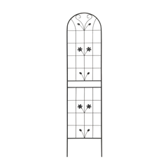 4 Pack Metal Garden Trellis 86.7" x 19.7" Rustproof Trellis for Climbing Plants Outdoor Flower Support Black