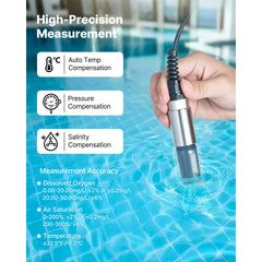 Dissolved Oxygen Meter Portable Dissolved Oxygen Tester Kit 0.0-50.0 mg/L