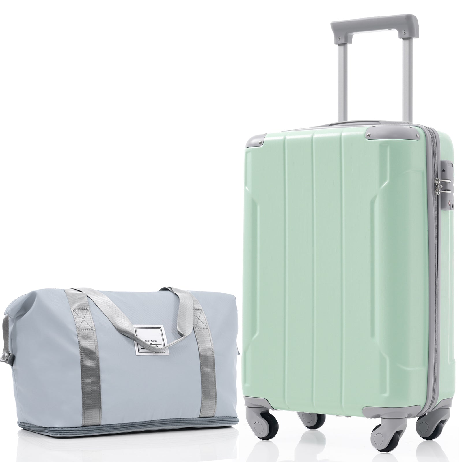 20 Inch Carry On Luggage Set 3 Piece with Spinner Wheels, Lightweight Hardshell ABS Suitcase for Weedend Getaways, Business Travel