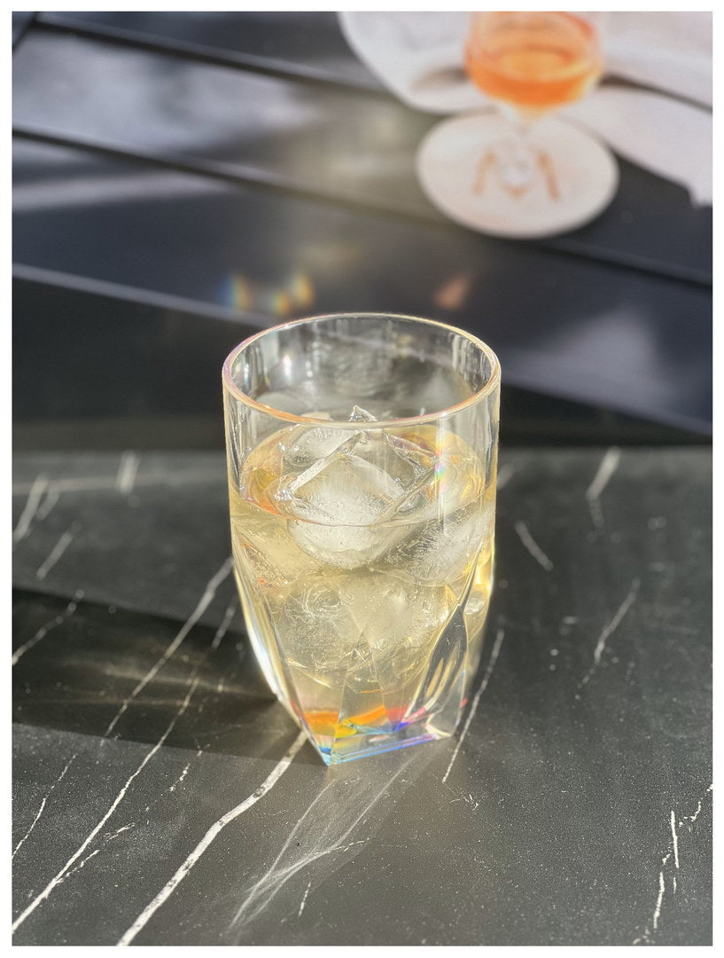 Rainbow Diamond Acrylic Glasses Drinking Set of 4 Hi Ball (17oz), Plastic Drinking Glasses, BPA Free Cocktail Glasses, Drinkware Set, Drinking Water Glasses
