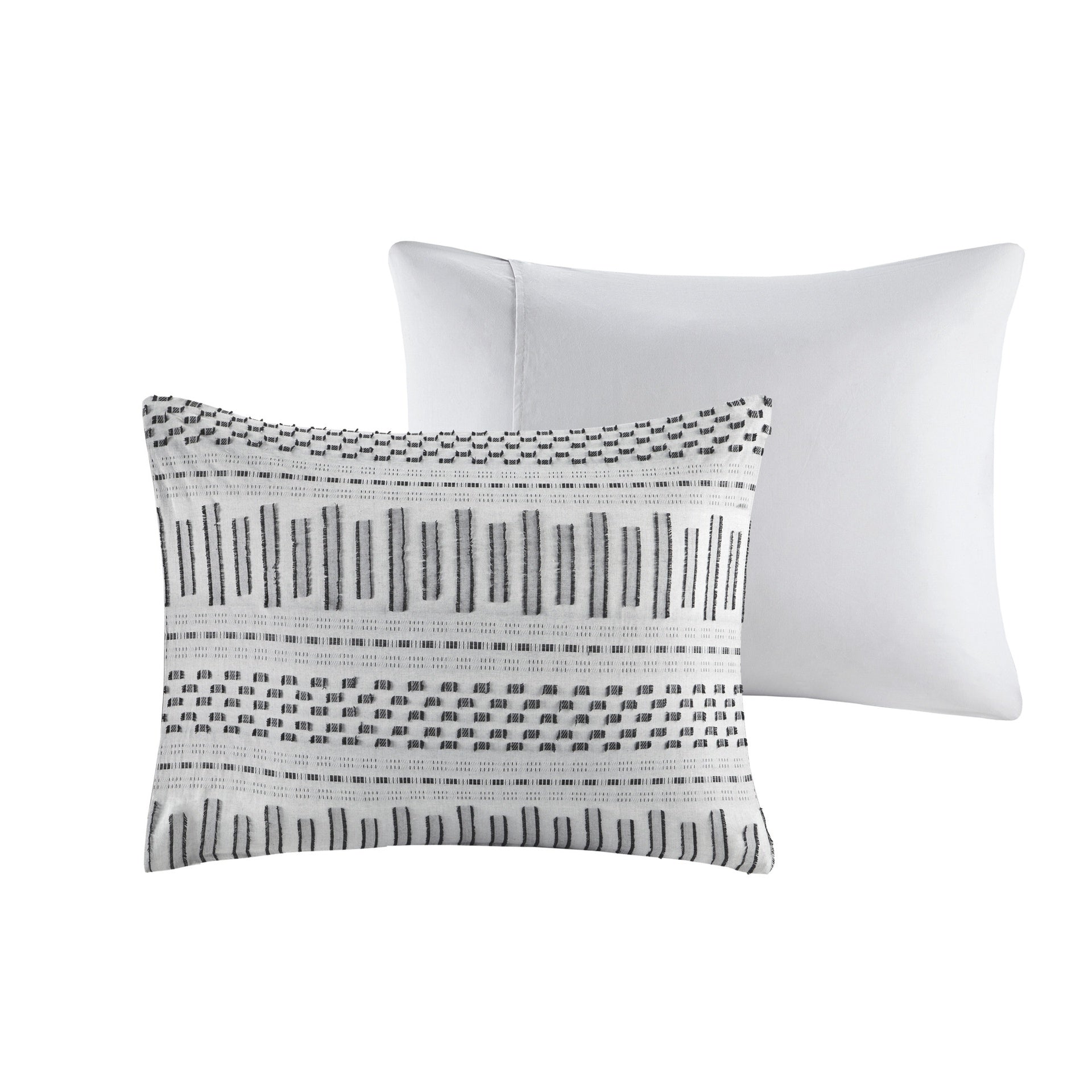 King/Cal King Cotton Jacquard Duvet Cover Mini Set