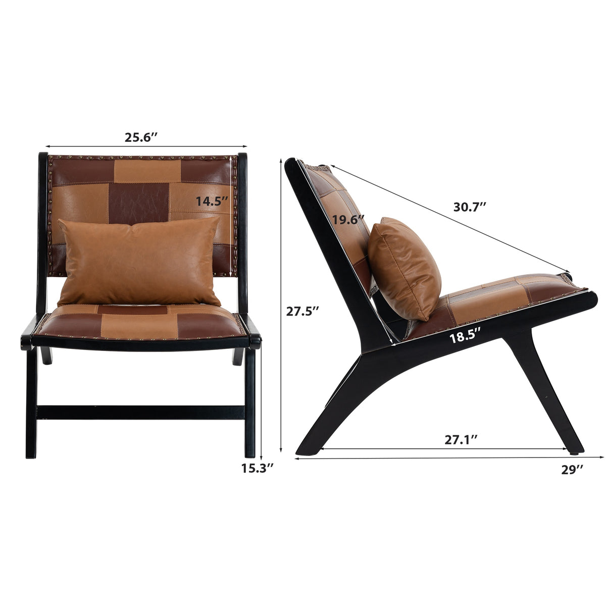 Modern Boho Accent Chairs for Living Room,Mid Century Lounge Chair,Side Chair Indoor